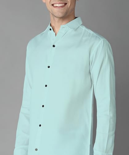 Image of Shirt for Men, Solid Full Sleeves Shirt, Wrinkle Free Men's Shirts, Cotton Casual Shirts, Regular Fit Stylish Mens Shirt, Casual Formal Shirts for Men