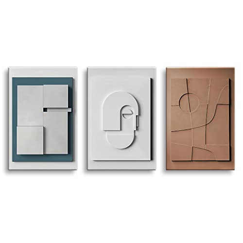 Amazon｜北欧スタイルの立体アートパネル ジオメトリ抽象的な壁