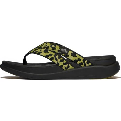 Sandale cale Femme FitFlop F-mode Go Léopard Strappy Flip-flops