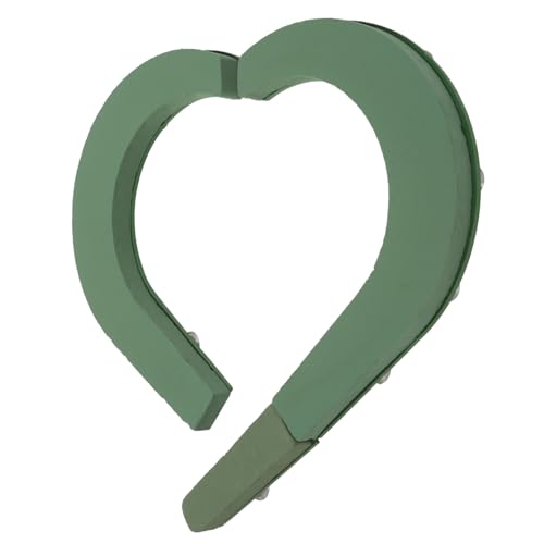 SEWACC Floral Arrangement Supplies Flower Mud Floral Foams Suction Cup Tray Heart Shape Design for Long- Flowers
