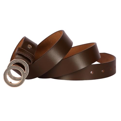 Image of Genuine Leather Ladies Belt for Women | Casual Designer Belt for Jeans-Shorts-Dresses with Western Durable Buckle - LD001