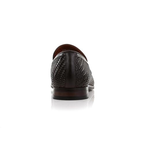 Image of Ferro Aldo Men's Classic Penny Loafers & Slip-On Dress Shoes | Woven, Floral, and Plaid Styles |