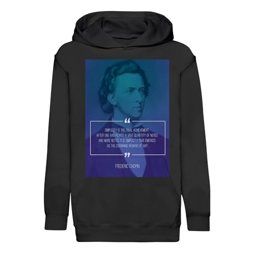 Sweat à capuche enfant Chopin pour l'école et les cours de musique