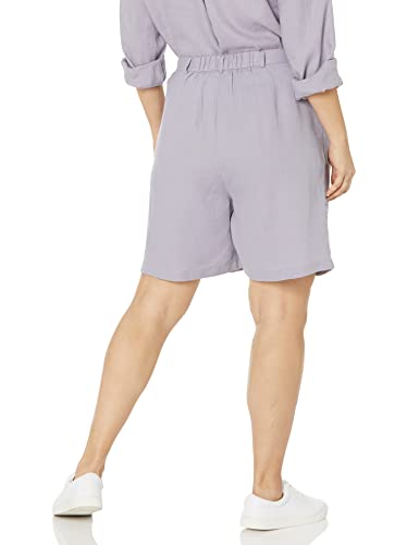 The Drop Women's Millie Pleated Long Walk Short- 7" Inseam, Lilac, S #TOP5