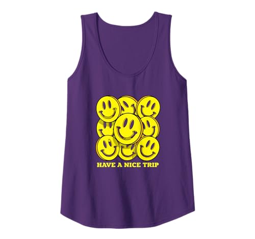 Evento EDM Fiesta Techno, Sonrisa Acid House, Que tengas un buen viaje Camiseta sin Mangas