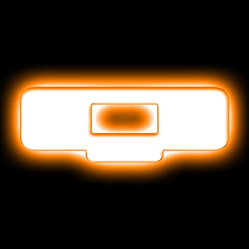 Image of ORACLE Lighting LED Letter Q - Universal Illuminated Letter Badges, Matte White Surface Finish, 1 Light (Amber), Part # 3140-Q-005