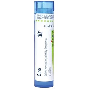 Boiron Cina 30C Homeopathic Medicine for Nervousness, Irritability, & Sleeplessness in Children – 80 Pellets