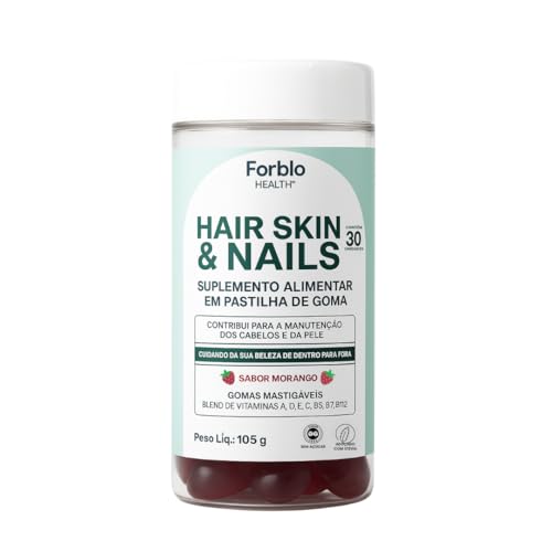 Forblo Health Hair Skin And Nails Gummies da Beleza - Blend Vitam...