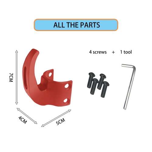 SWAUSWAUK Hook for Ninebot Max G30 Electric Scooter, e Scooter Accessories for Ninebot Max G30 Series (Red) - Image 4