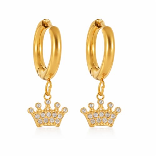 Image of 18K Gold Plated Statement Hoop Earrings for Women | Trendy Hoops Earrings | Waterproof and Anti Tarnish Jewellery | Rakhi Gift for Sister | Gifts for Women | 1 Year Warranty*