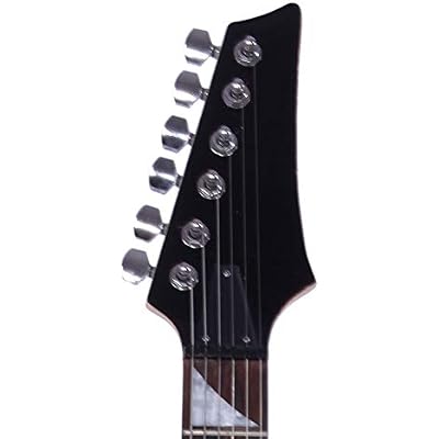 Electric Guitar,Novice Entry Level 170 Electric Guitar HSH Pickup, with Bag Strap Paddle Rocker Cable Wrench Tool,Great Electric Guitars for Beginner Starter (Black)