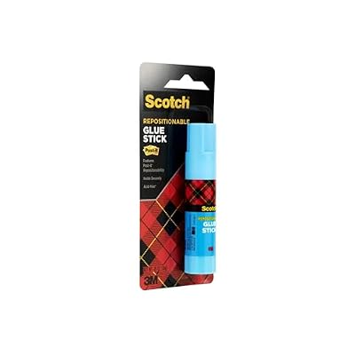 Scotch Removable Restickable Glue Stick, 0.49 Ounce, Repositionable Glue Stick