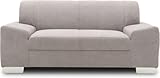 DOMO. collection Sofa Alisson, 2er Couch, 2-Sitzer, 2er Garnitur, Polstergarnitur 164 x 83 x 75 cm (BxTxH), in hellgrau