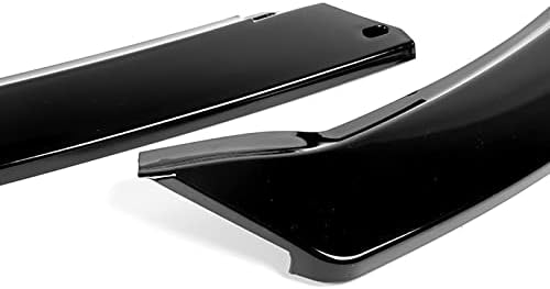 3PCS Front Bumper Lip Kit fit for compatible with 2014-2016 Kia Forte EX LX SX, STP-Style Splitter Trim Protection Spoiler, Air-Dam-Chin-Diffuser (Painted Black)