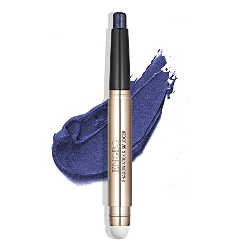 Wismee Blue Eye Shadow Stick Makeup Eye Brightener Stick Cream Eye Shadow Pencil Shimmer Eyeshadow Stick For Eye Makeup Cosmetics Christmas Birthday Gift For Women (Midnight Blue Shimmer) #TOP3