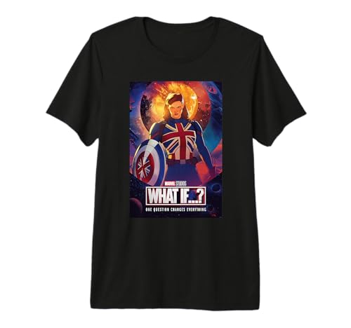 T-shirt Captain Carter Marvel What If vêtement imprimé affiche série animation geek