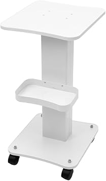 Beauty Salon Trolley Beauty Salon Cart Beauty Salon Trolley Cart Stand Rolling Cart With 4 Wheels White Beauty Trolley Mobile Cart Rack Storage Tray Trolley Salon Trolley Cart Hairdresser Cart Rolling