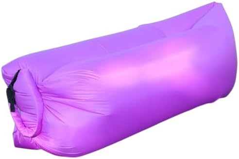 Air Sofa, Air Bed, Air Mat, Beach Bed, Summer Bed, Camping, Outdoor, Ocean, Beach, Outdoor, No Air Pump, Compact, Storage Bag Included Purple