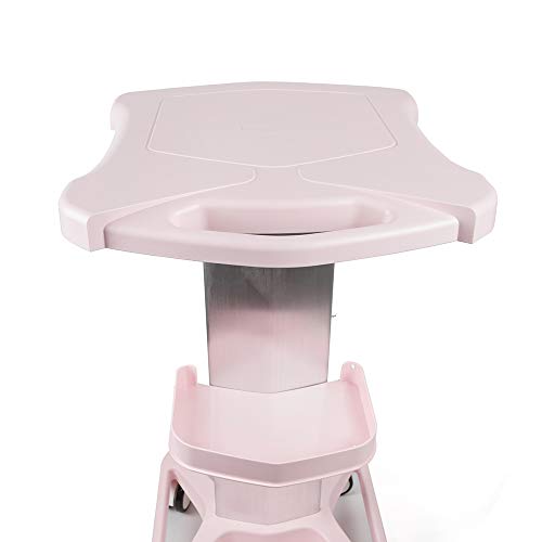 Aluminum Alloy Trolley Stand Assembled For Ultrasonic Cavitation Rf Machines Salon Spa Beauty Tattoo Rolling Cart Tray Usa Stock (Pink) #TOP7