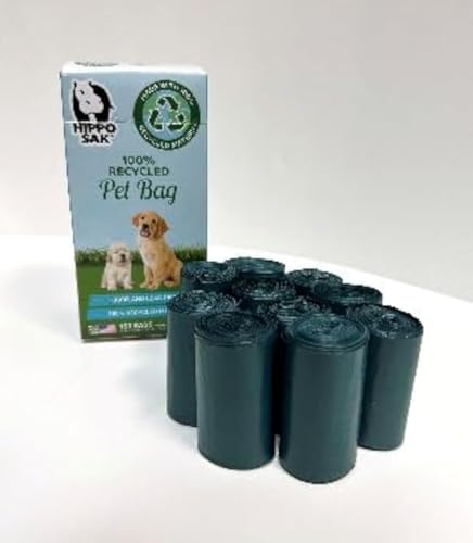 Image of Hippo Sak Recycled Pet Bags, 150 Count (Pack of 1), Green
