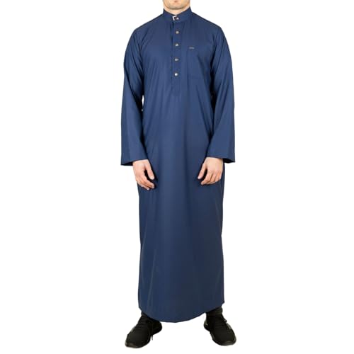 Thobe bata islámica transpirable jubba emirati para evitar calor en la oración
