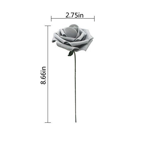 25Pcs Artificial Flower，Real Touch Artificial Foam Roses Decoration Diy For Wedding Bridesmaid Bridal Bouquet Centerpieces Party #TOP3