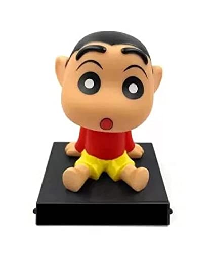 Image of AUGEN Super Hero Shinchan Action Figure Limited Edition Bobblehead with Mobile Holder for Car Dashboard, Office Desk & Study Table (Pack of 1)