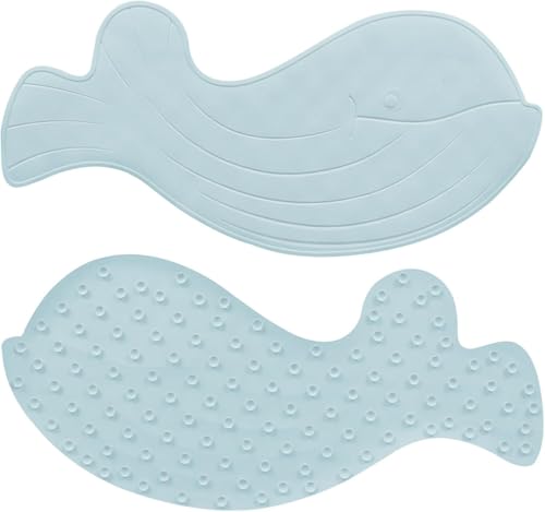 Topsky 2er-Pack Badewannenmatten rutschfest Kinder, Rutschmatte Badewanne, 100% BPA frei, 75x35cm, Antirutschmatte für Badewanne, Duschmatte, maschinenwaschbar, schimmelresistent, Badematte Kinder