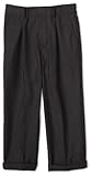  Nautica Boys\' Charcoal Dress Pant, Charcoal, 4