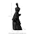 Glitzhome 5 Tier Modern Abstract Women Sculpture Outdoor Water Fountain, Woman Statue Waterfall Fountain with LED Lights and Pump for Porch Deck Garden Patio Backyard, 39.75" H