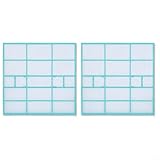 NINMORTH Paquete de 2 filtros de aire acondicionado para unidad interior Hualing, pantalla de malla de plástico antipolvo para reemplazo, filtros de CA fáciles de instalar (32,5 x 32 cm)