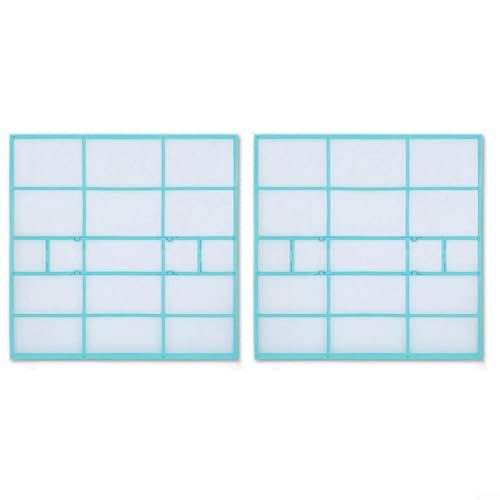 NINMORTH Paquete de 2 filtros de aire acondicionado para unidad interior Hualing, pantalla de malla de plástico antipolvo para reemplazo, filtros de CA fáciles de instalar (32,5 x 32 cm)