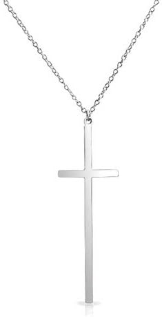 Religious Latin Cross Pendant Necklace 