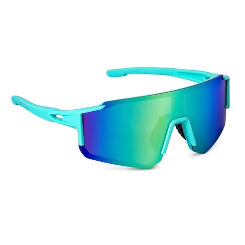 Image of Zynic Men's Stylish Sports Sunglasses For Unisex | UV400 Protection Classic Wrap Around Googles |Sports Shades for Driving,Cyclining Outdoor & Travel | Googles for man's