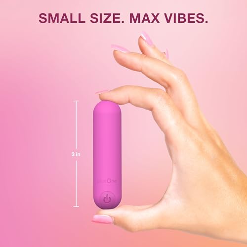 Image of plusOne Bullet Vibrator for Women - Silicone Mini Vibrator, Pink Mini | Sex Toy Personal Massager with 10 vibration settings, Fully Waterproof, USB Rechargeable