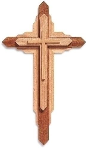 Roman Layered Wood Wall Cross, 13-inch Height, Wood, Home, Home Décor