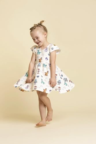 MONICA + ANDY Baby Organic Short Sleeve Let's Dance Dress2