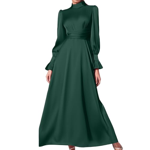 Robe fluide manches longues idéale pour le bureau et les soirées d'automne