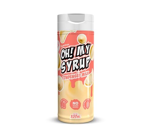 Quamtrax Nutrition - Oh! My Syrup. 0% Grasas - 320 ml - CONDENSED MILK - Bajo en calorías, sabor delicioso y sin grasas