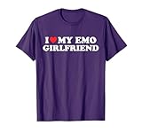 I Love My Emo Girlfriend GF BF I Red Heart Eboy Egirl Funny T-Shirt