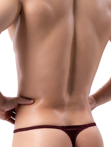 iKingsky Men's Big Pouch G-string Sexy Breathable Y-back Thong Underwear Low Rise Spandex Swimming Under Panties for Men4