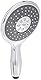 GROHE Vitalio Rain 130, Duschkopf wassersparend, ca 9l pro Min (Handbrause mit 4 Strahlarten, Antikalk-System, Universalanschluss passend zu Standard Duschschläuchen), chrom, 26107000