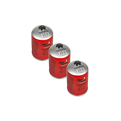 Alpentech – Pack de 3 cartuchos de gas 500 gr Butano/propano MIX Botella de gas camping hornillos Barbacoas aparatos de gas
