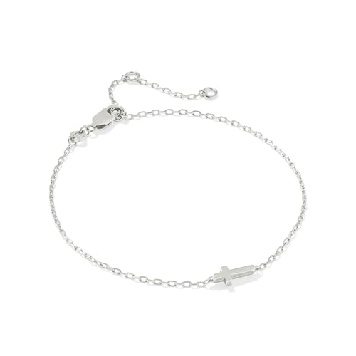 Kendra Scott Cross Inline Bracelet, Sterling Silver, Demi-Fine Jewelry for Women