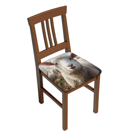GTKSYNVE Funda para taburete de bar de cordero, 2 piezas, impermeable, cuadrada, de alta elasticidad, antideslizante, lavable, fundas de asiento suaves para sillas de bar