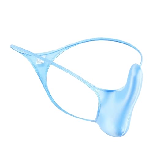 Sexy Men's Gloss Gay Underwear G-Strings Thong Shiny Low-waisted High Elasticity Lingerie2