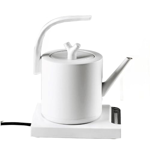 Hervidor eléctrico de acero inoxidable con control de temperatura 1L negro