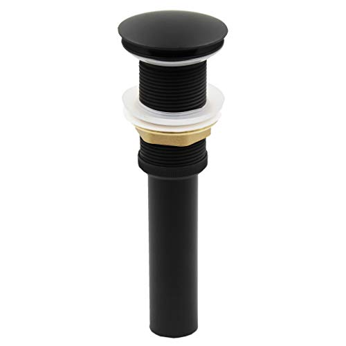 Novatto Blue Onyx Vessel Sink With Matte Black Umbrella Drain #TOP3