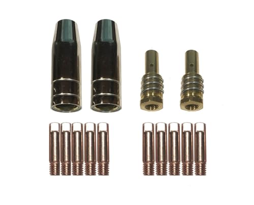 Image of Contact Tip Nozzle Parts Kit fit SUNGOLDPOWER 200 Amp MIG MAG Welder 14AK Mig Kit .023"