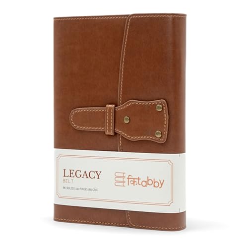 Image of Kitabby Legacy Interlock - A5 Hard Bound Notebook with Pen - Brown
